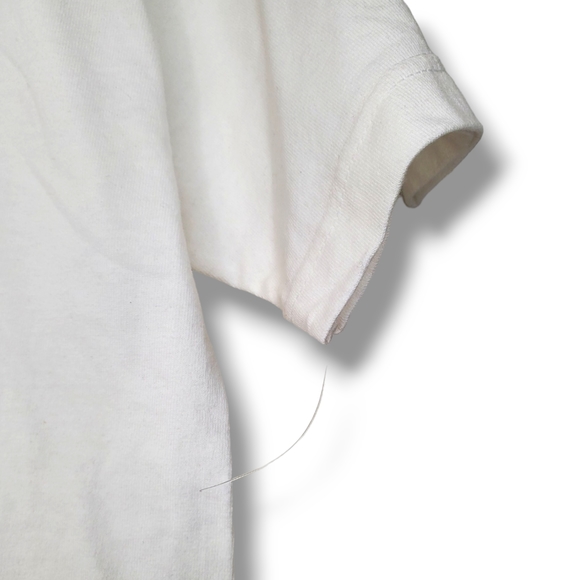 NWOT Honey Brand Co 'Steaks Are High' Graphic Logo Spellout Tee in White Sz S - Picture 5 of 8